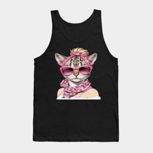 Don't hate me just because I'm a little cooler, funny quotes,  Funny cat , cool gift for cat lover Tank Top